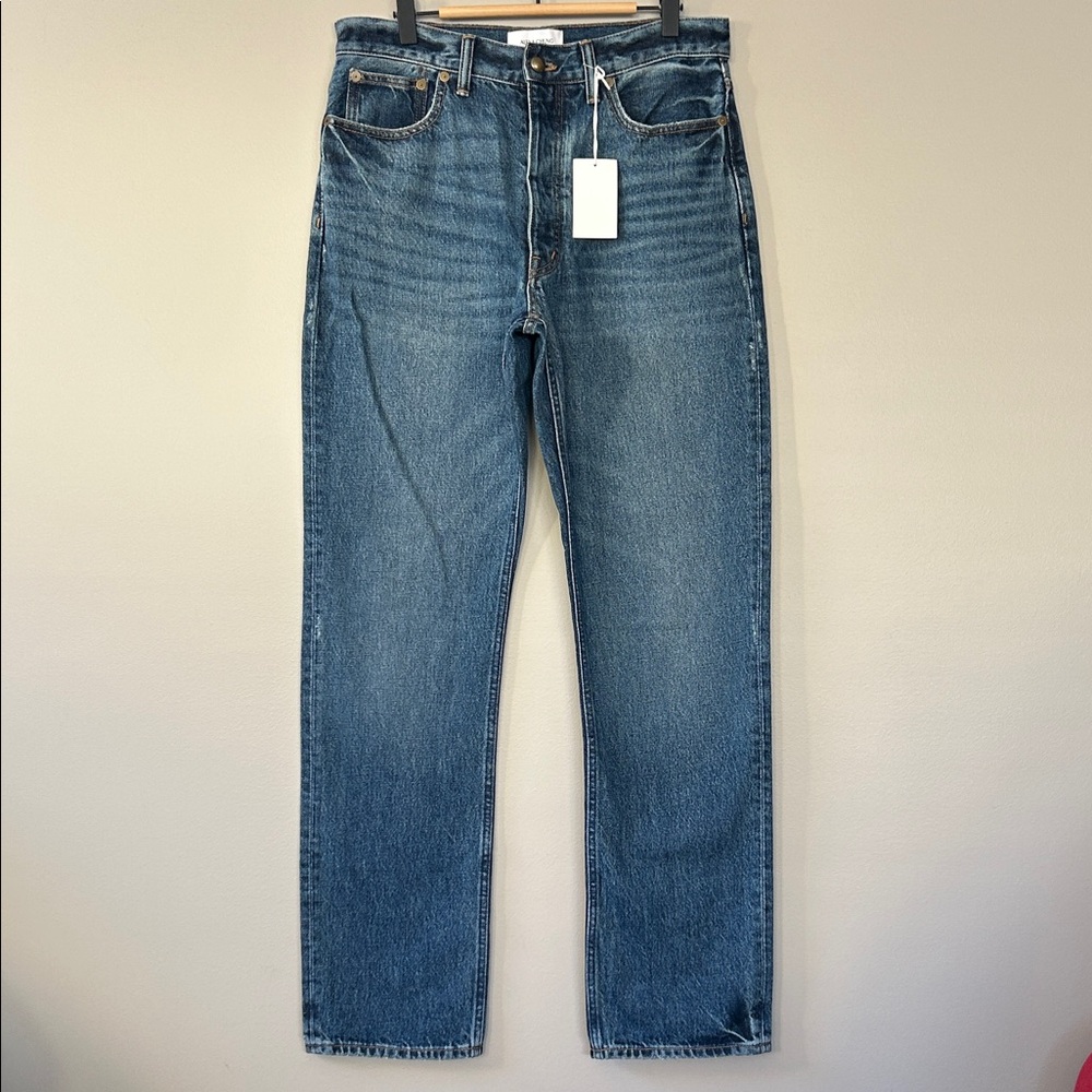 Alexa Chung for Madewell High Rise Straight Jean Size 28 Medium Blue Wash